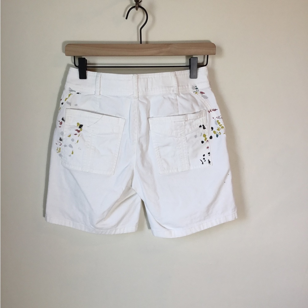 Anthropologie The Wanderer Splatter Paint Utility Shorts - Picture 6 of 8
